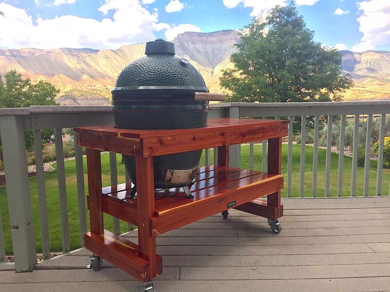 JJGeorge table for Large Big Green Egg